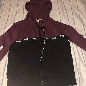 PINK// Victoria’s Secret zip-up sweatshirt